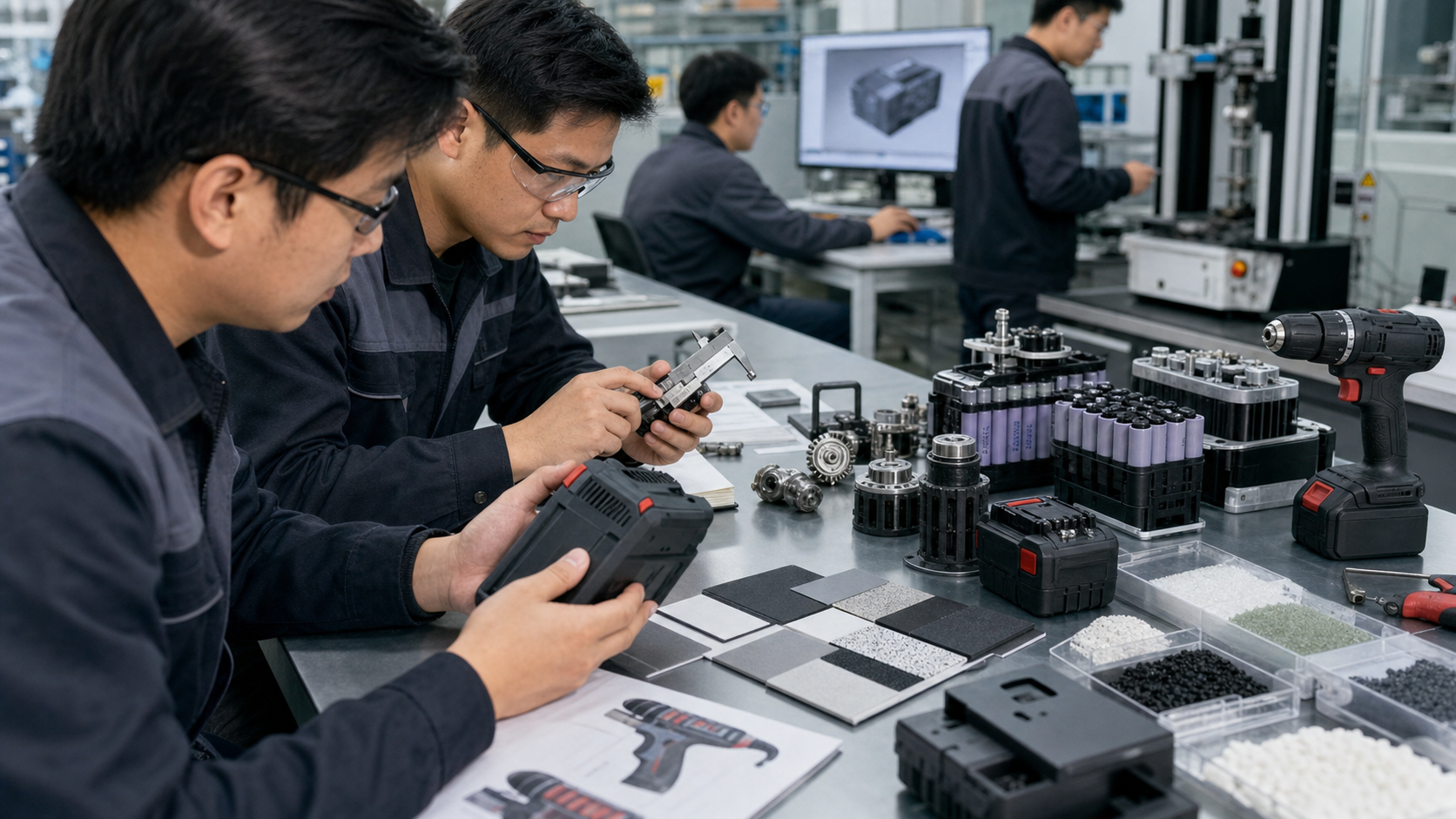 Power tool material and battery selection lab