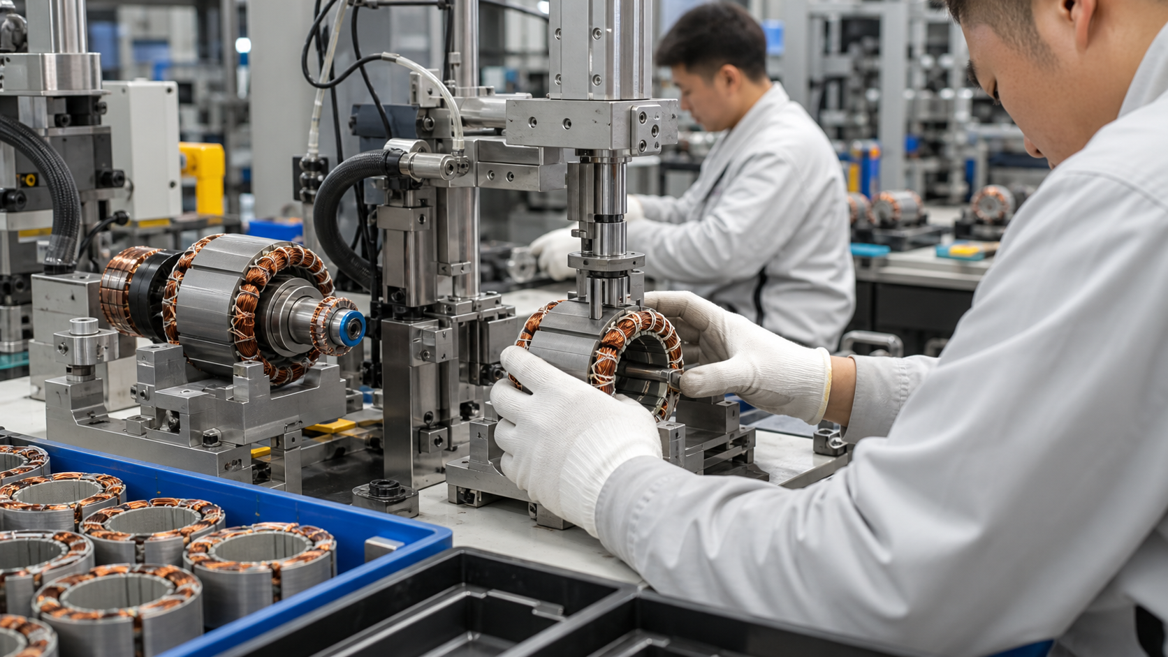 Brushless motor assembly cell