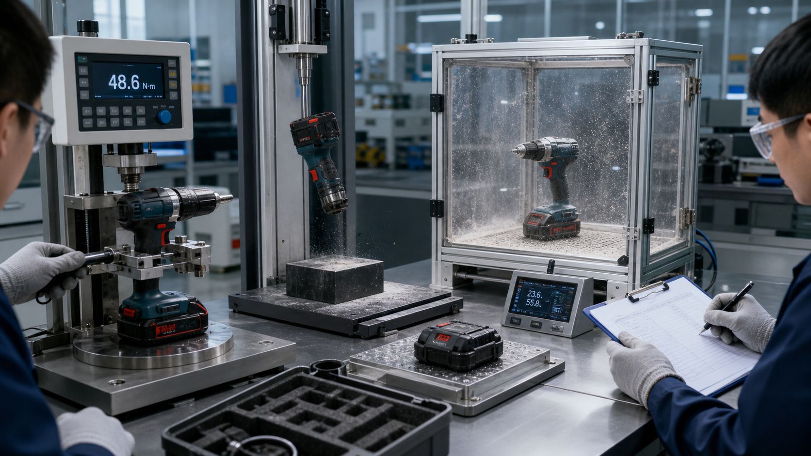 Power tool QC testing